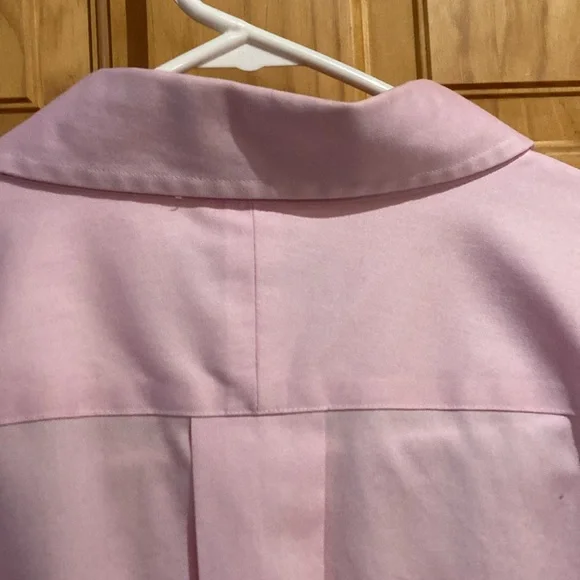 Men’s Land’s End Long Sleeve Button Down Shirt, Pink, Sz 19-38 Big/Tall - Picture 8 of 8
